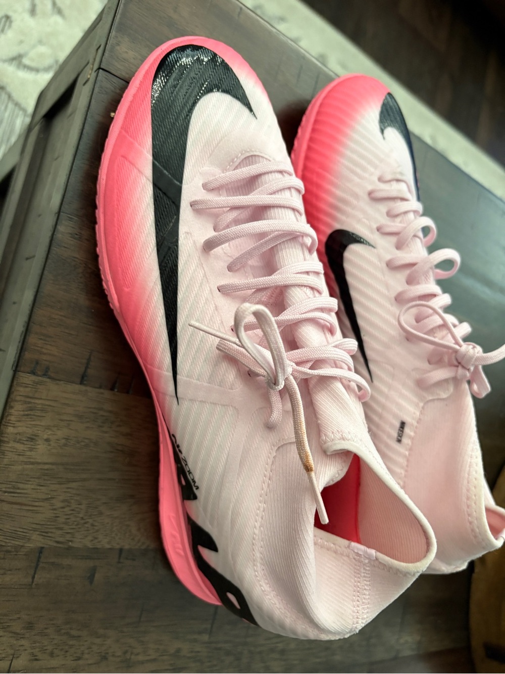 Nike Mercurial Air Zoom Pink and Black Athletic Training Shoes